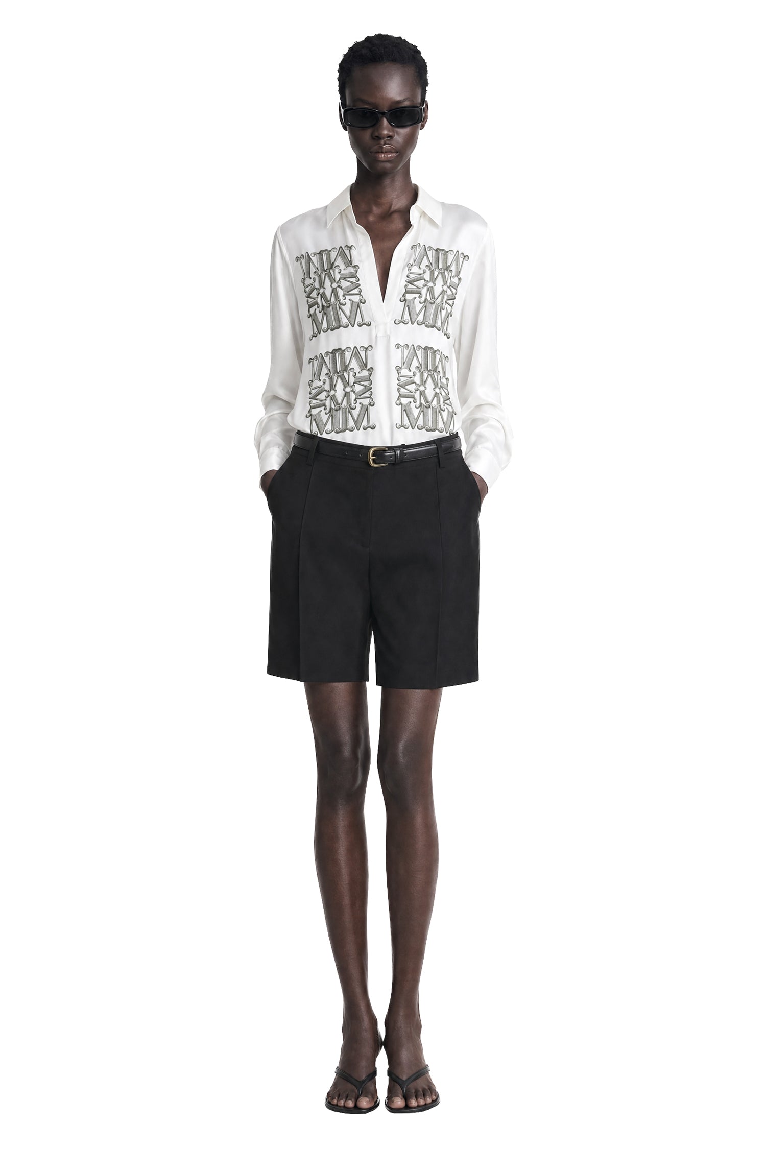 Marabesque Print Silk Shirt