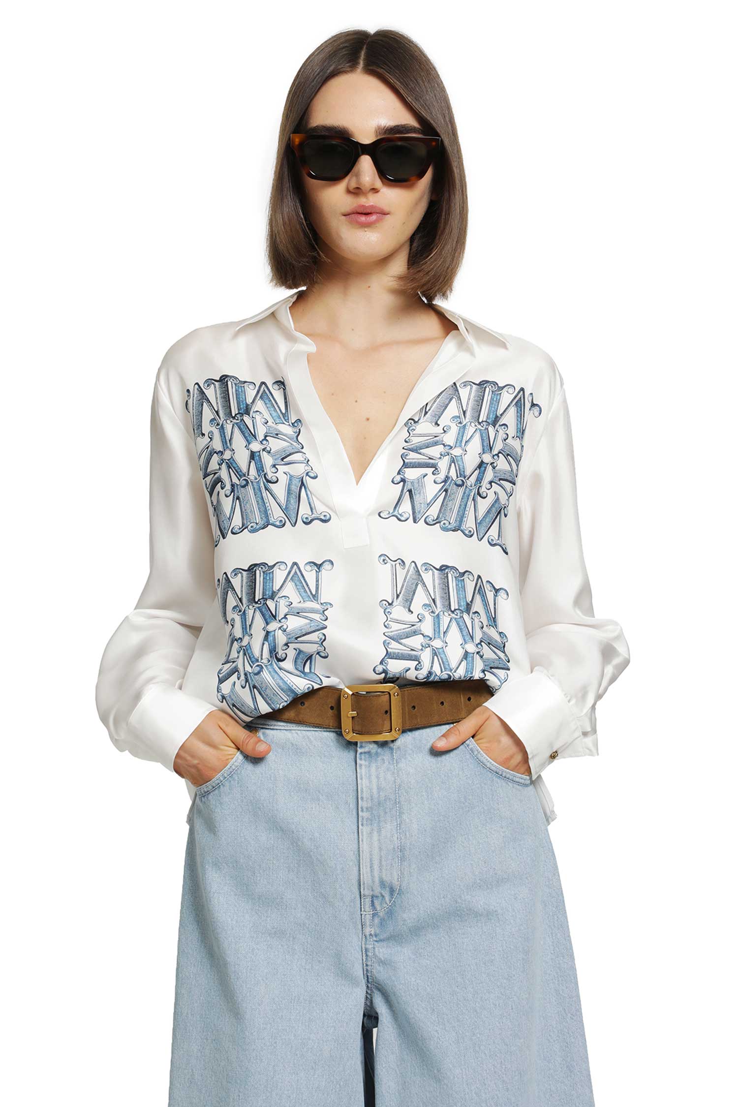 Printed Silk Shirt
