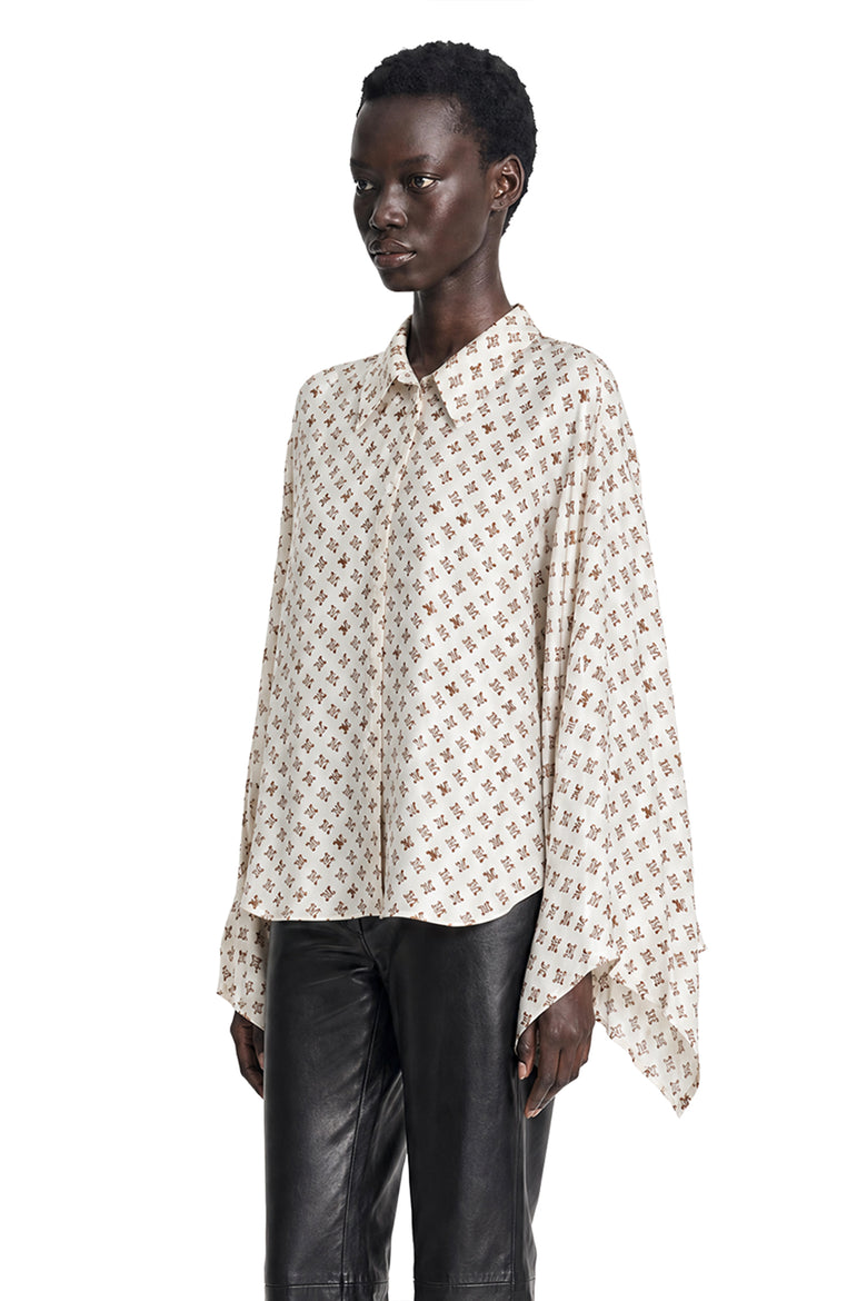 
              MAX MARA Oversized Printed Silk Shirt woman
            