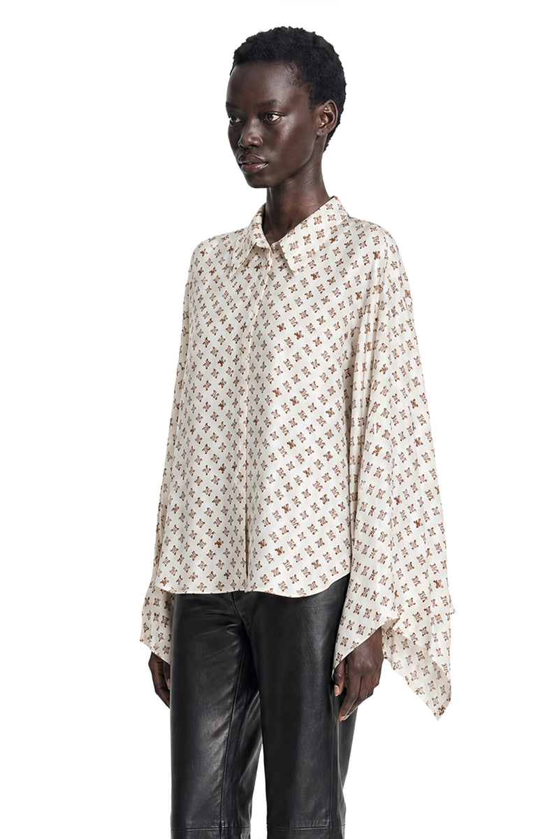MAX MARA Oversized Printed Silk Shirt woman