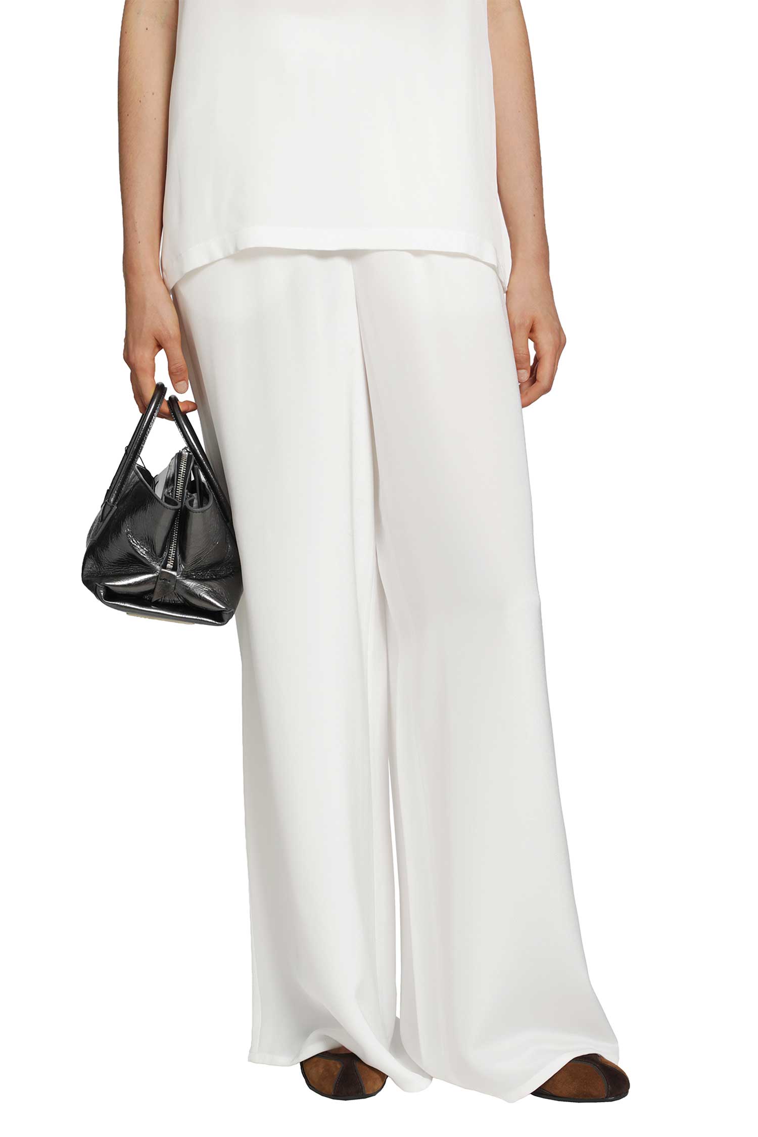 Relax-fit Silk Trousers