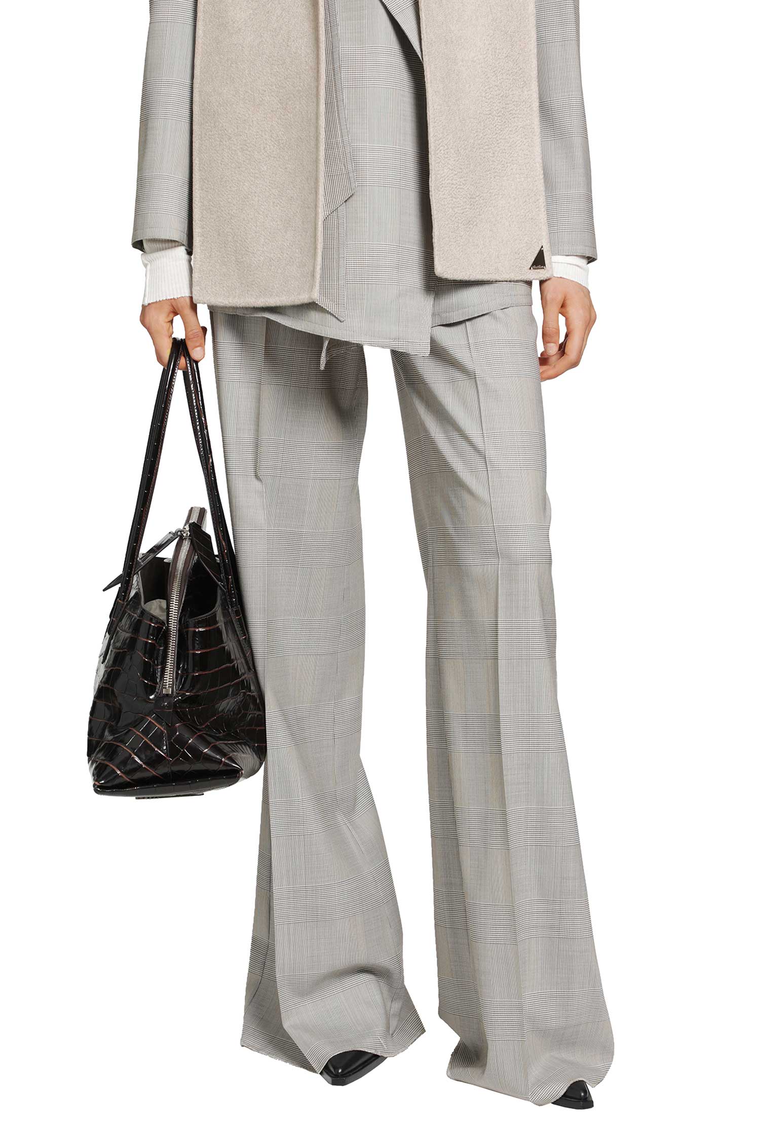 Glen Plaid Wool Trousers