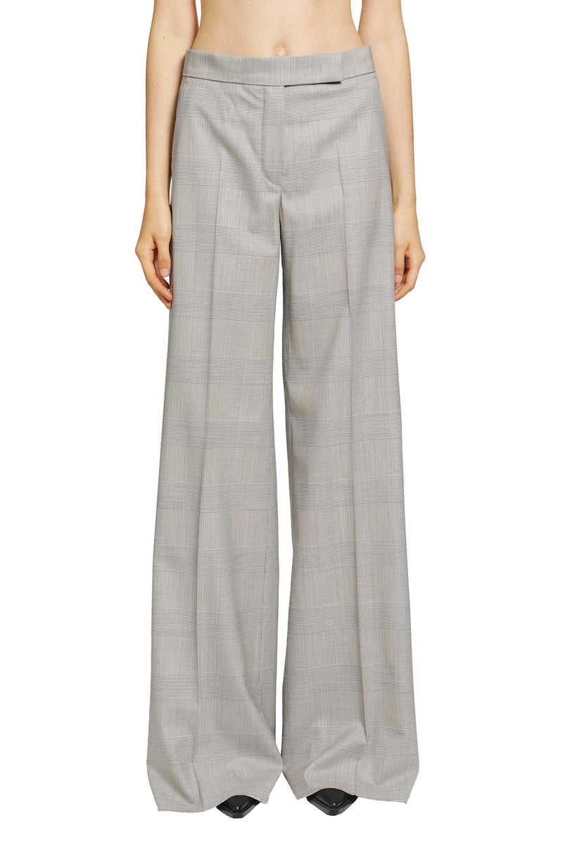 MAX MARA Glen Plaid Wool Trousers woman