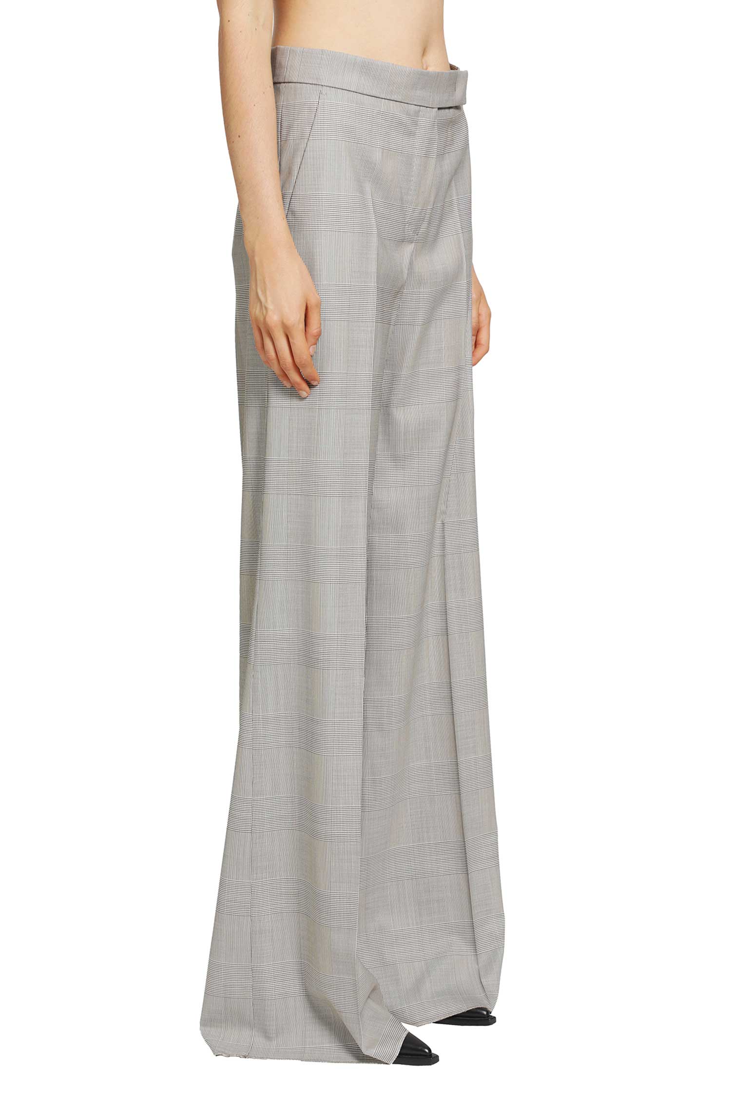 Glen Plaid Wool Trousers