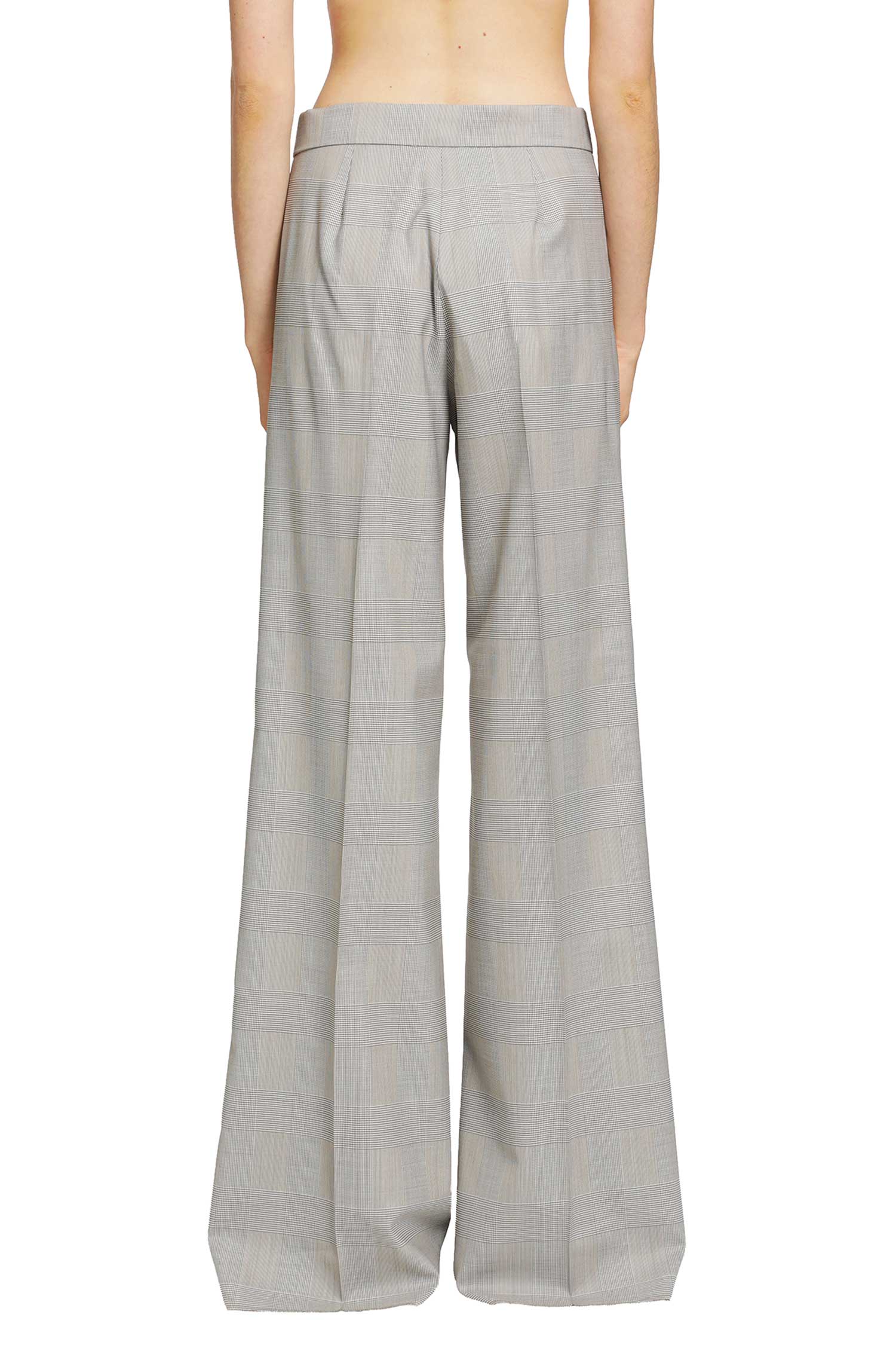 MAX MARA Glen Plaid Wool Trousers woman