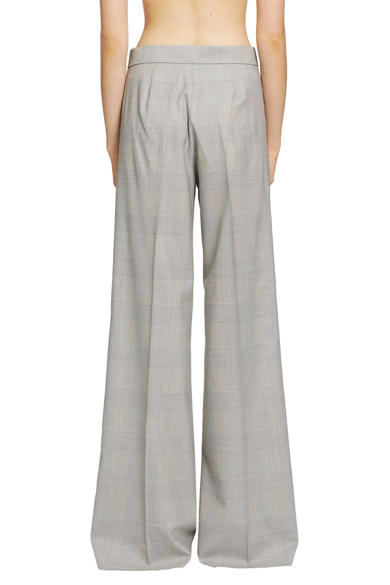 MAX MARA Glen Plaid Wool Trousers woman