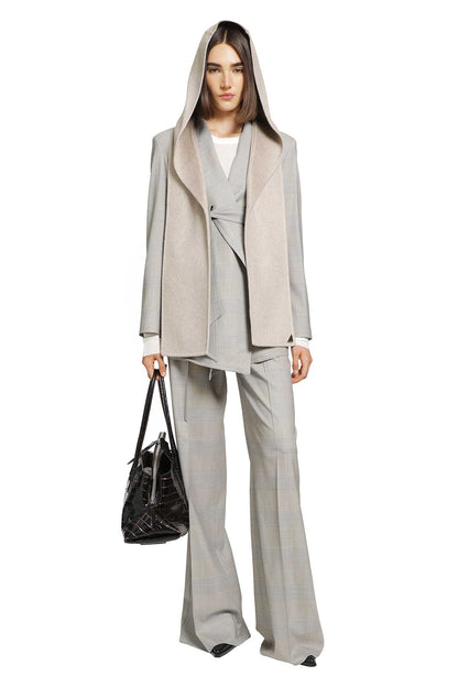 Glen Plaid Wool Trousers