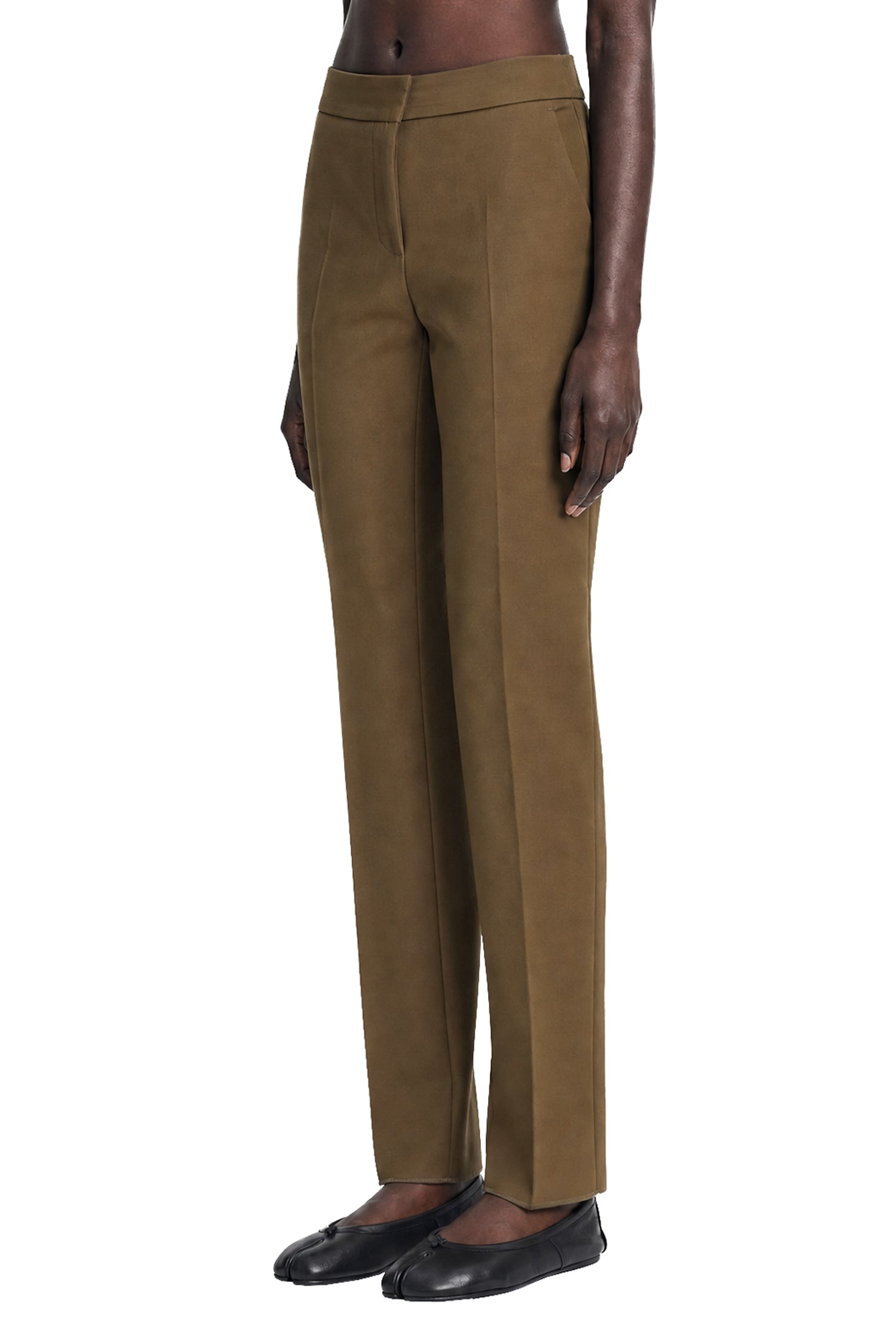 MAX MARA Stretch Cotton Trousers woman