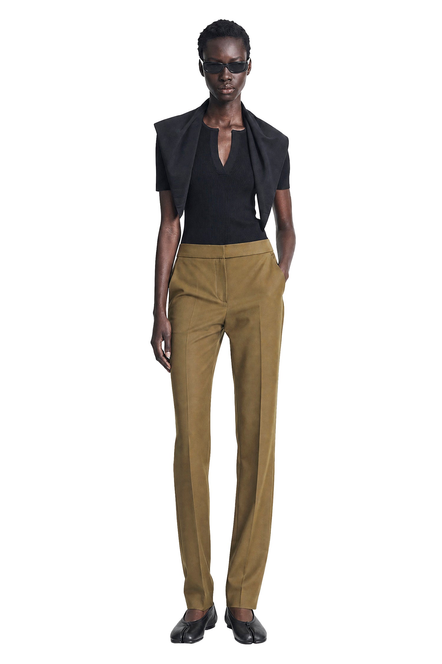 MAX MARA Stretch Cotton Trousers woman