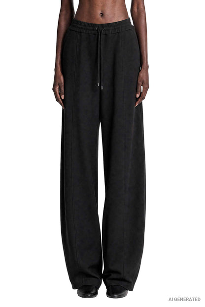 Technical Jersey Wide Pants
