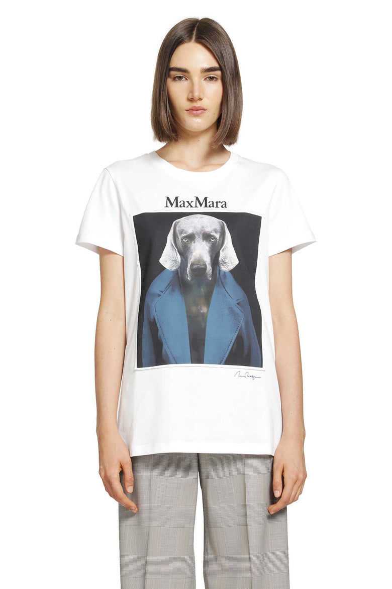 
              MAX MARA Dog Printed T-Shirt woman
            