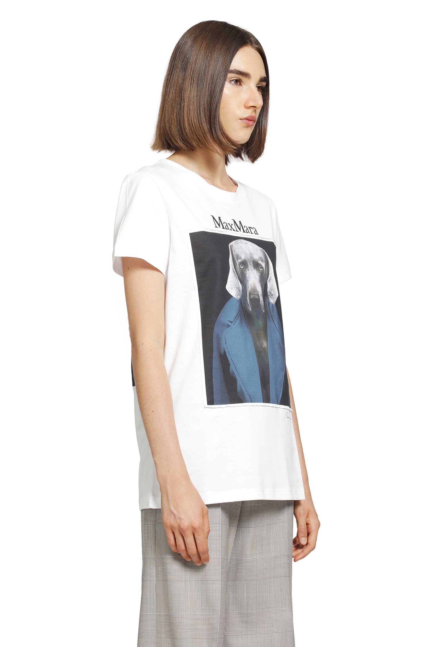 MAX MARA Dog Printed T-Shirt woman