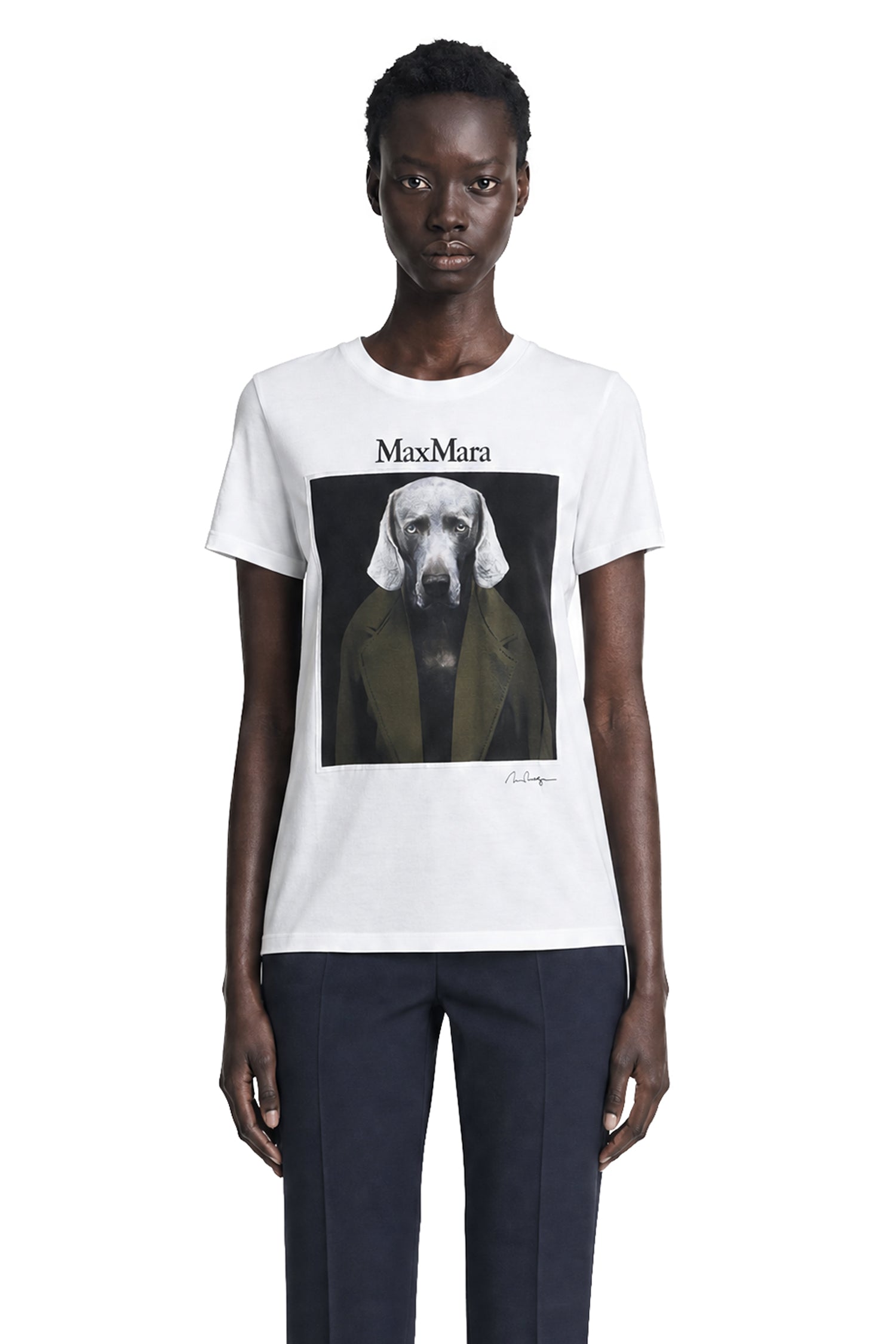 MAX MARA William Wegman Print T-Shirt woman