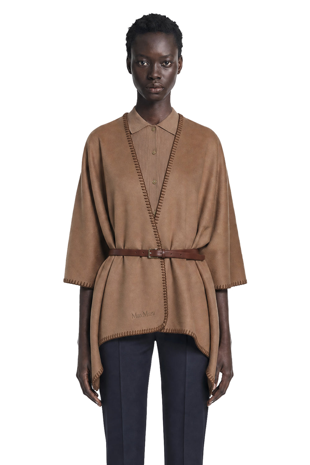 MAX MARA Double Wool Broadcloth Cloak woman