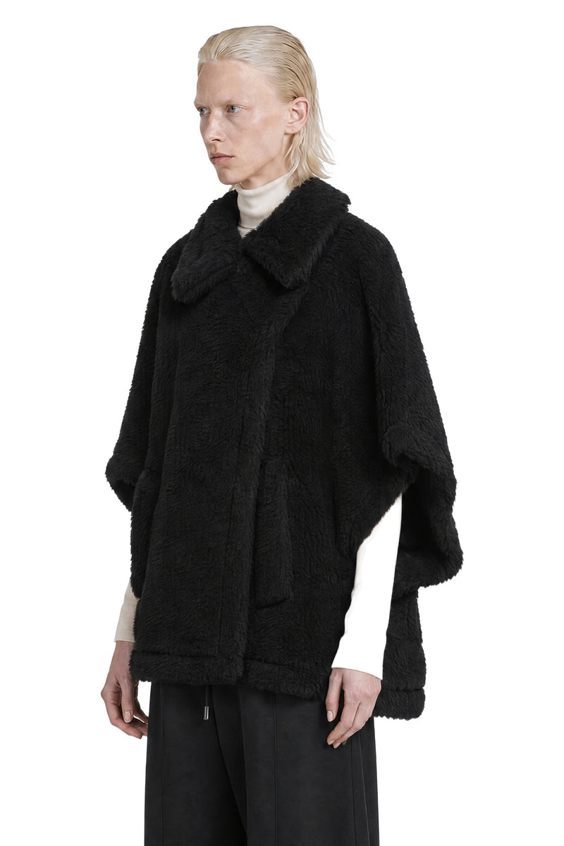 MAX MARA Cape in Alpaca Wool Teddy woman