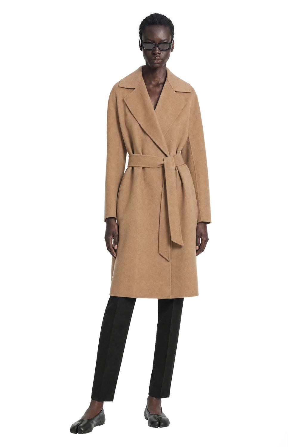 MAX MARA Wool Cashmere Silk Long Wrap Coat woman