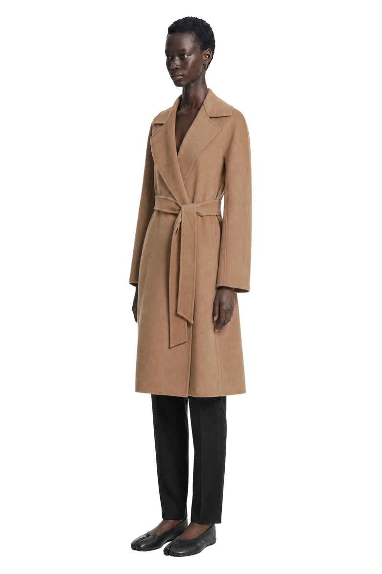 
              MAX MARA Wool Cashmere Silk Long Wrap Coat woman
            