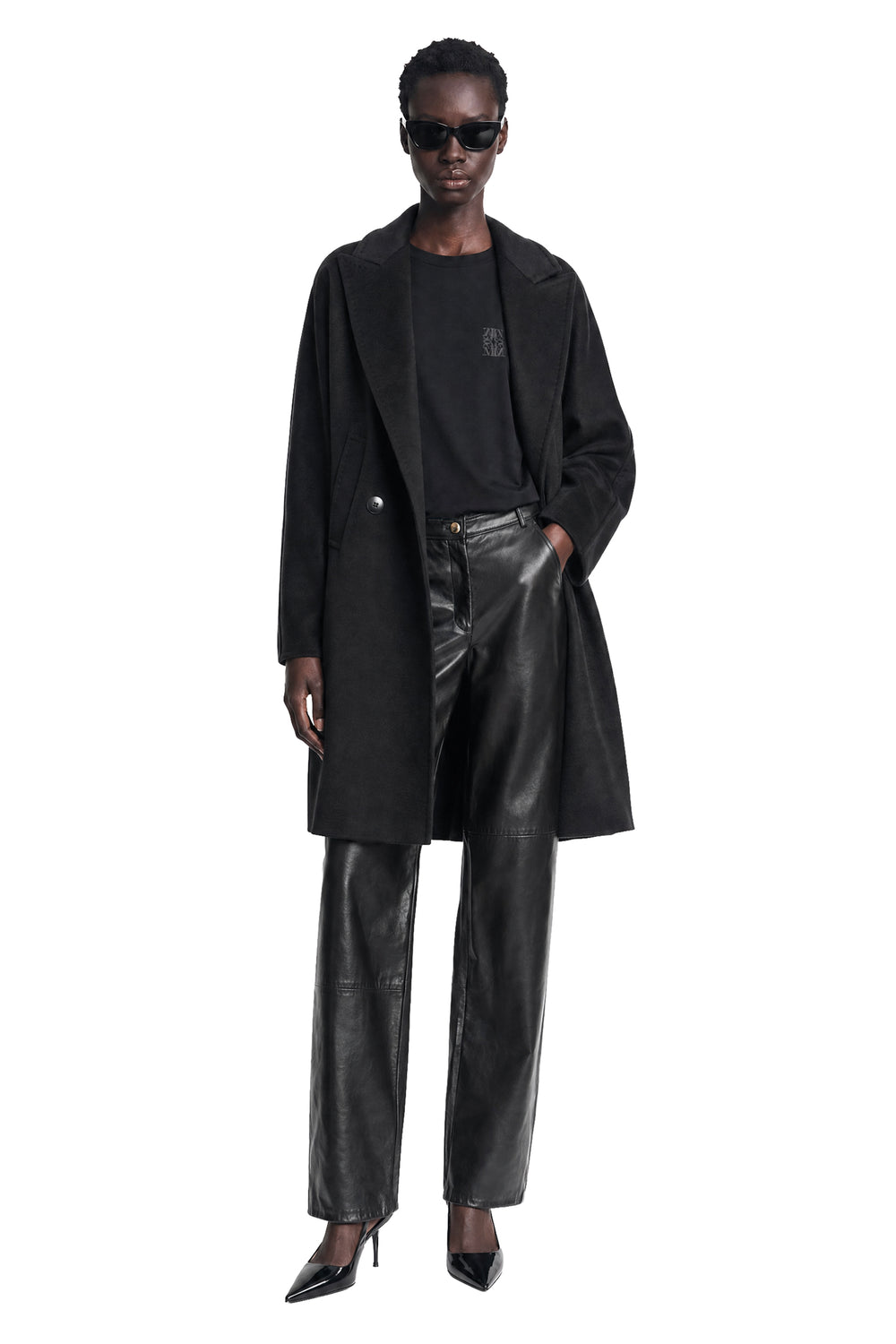 MAX MARA Double-Breasted Wool Broadcloth Coat woman