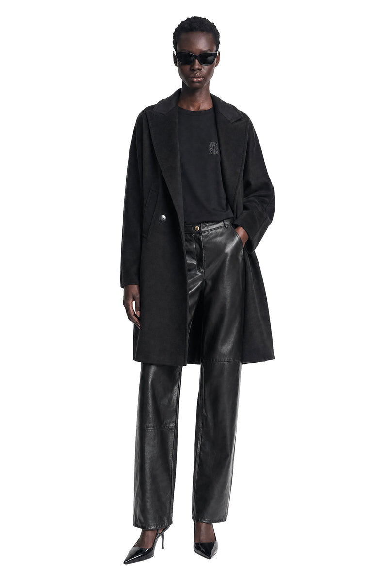 MAX MARA Double-Breasted Wool Broadcloth Coat woman