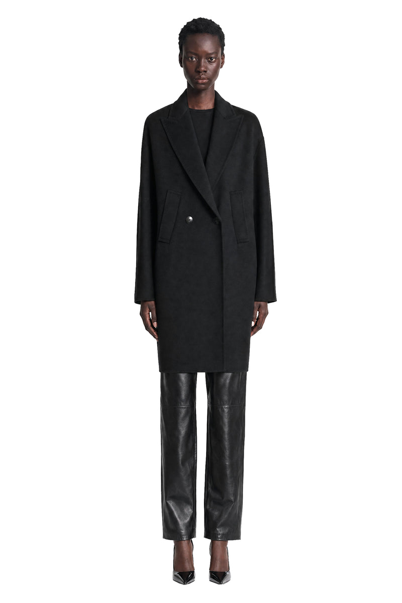 MAX MARA Double-Breasted Wool Broadcloth Coat woman