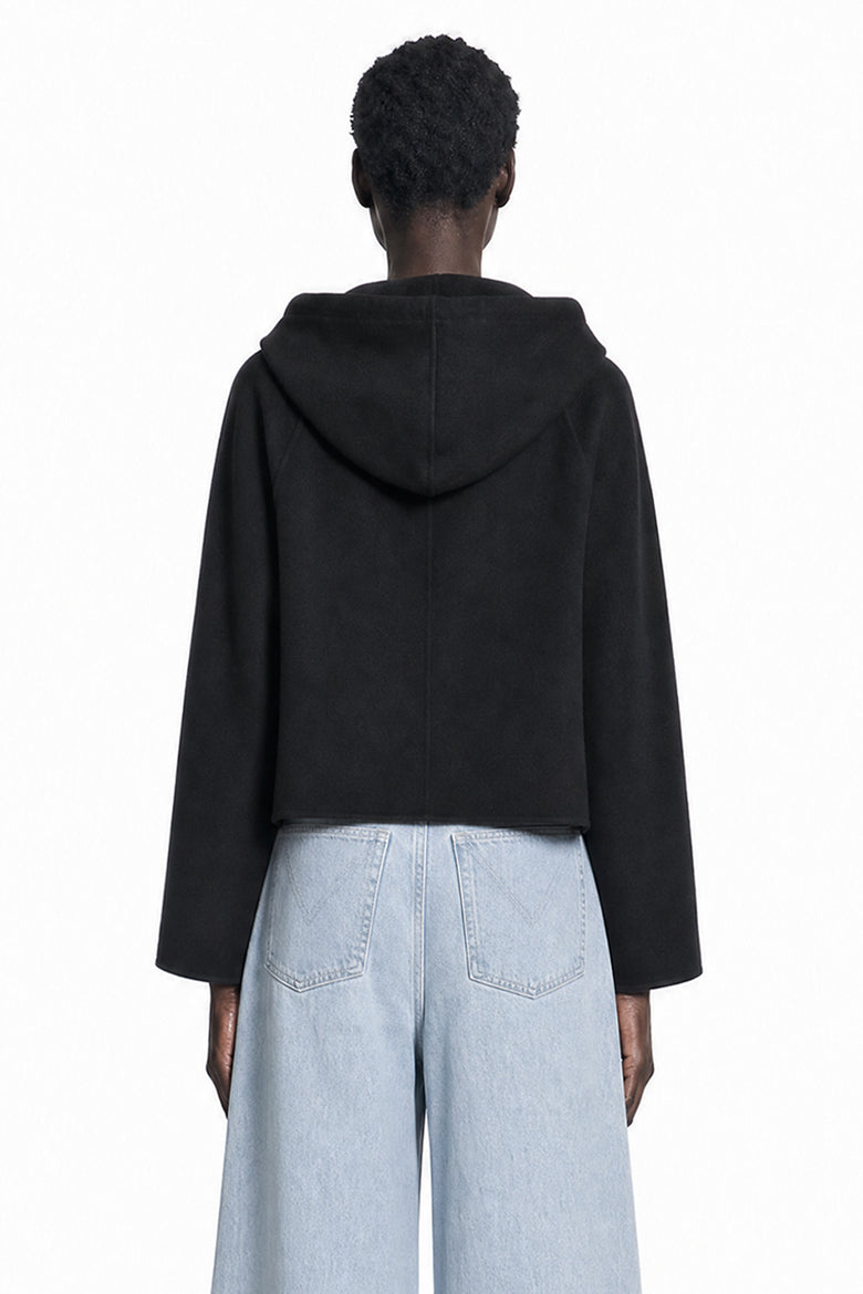 MAX MARA Wool Blend and Silk Hooded Coat woman