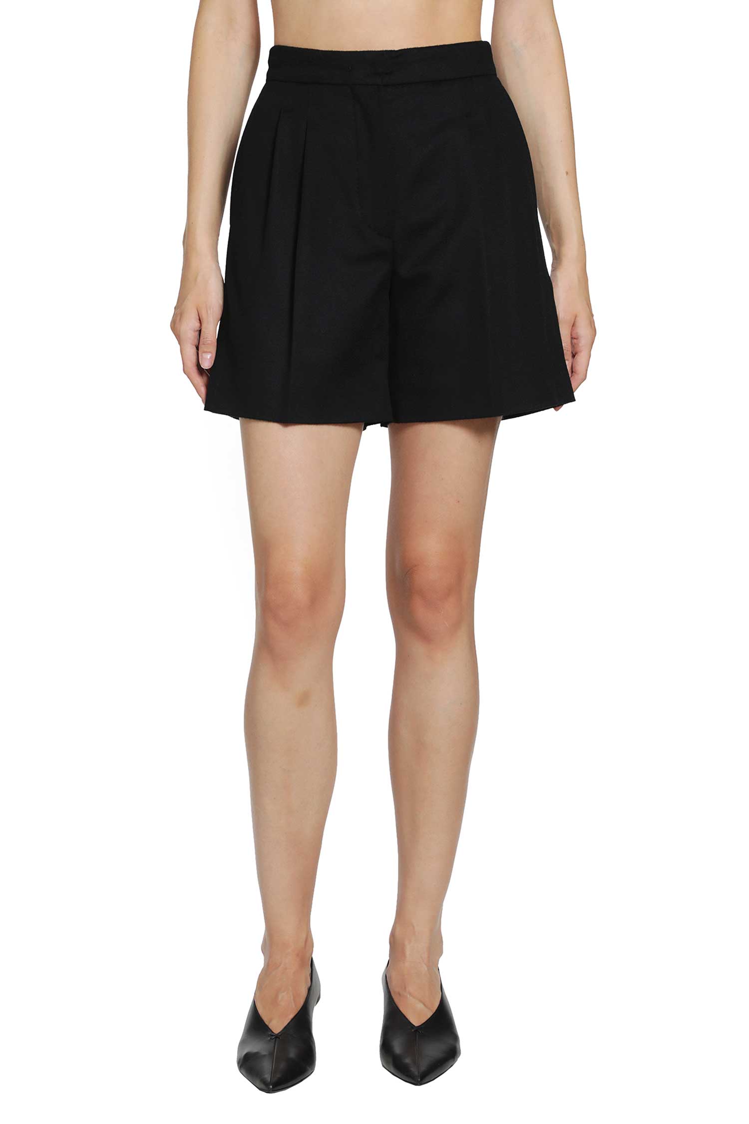 MAX MARA Wool Broadcloth Shorts woman