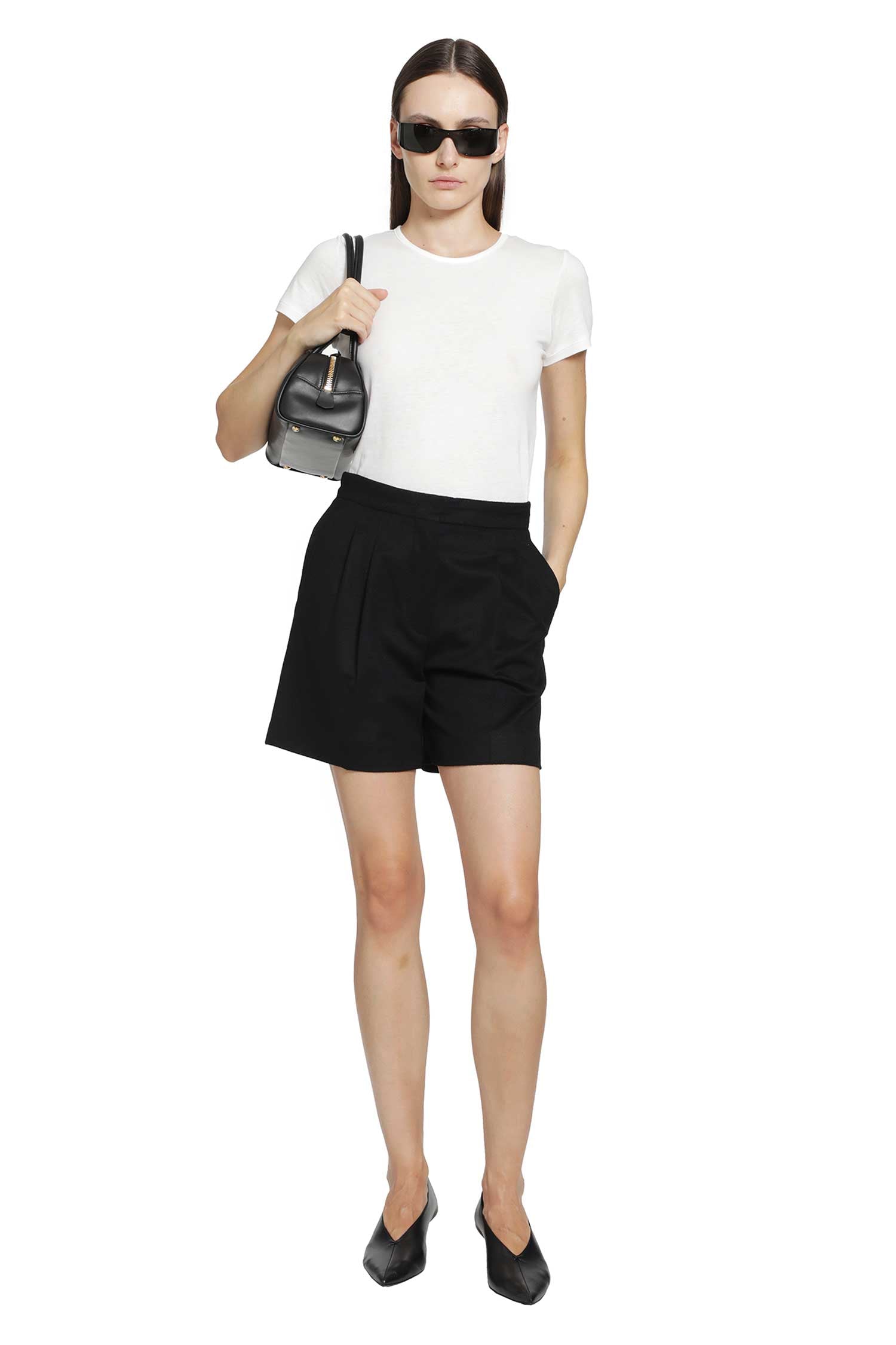 MAX MARA Wool Broadcloth Shorts woman