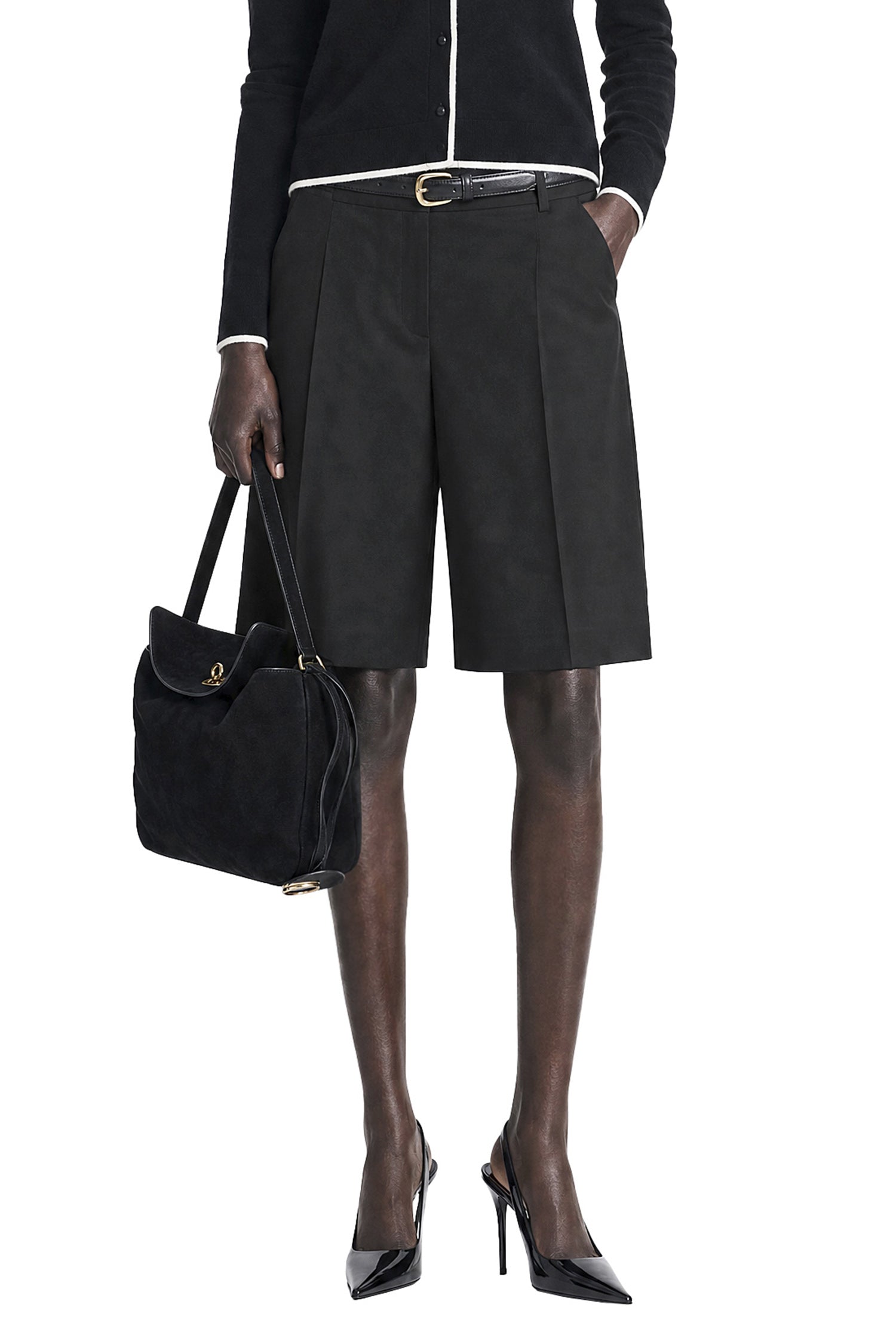 Woollen Cloth Bermuda Shorts
