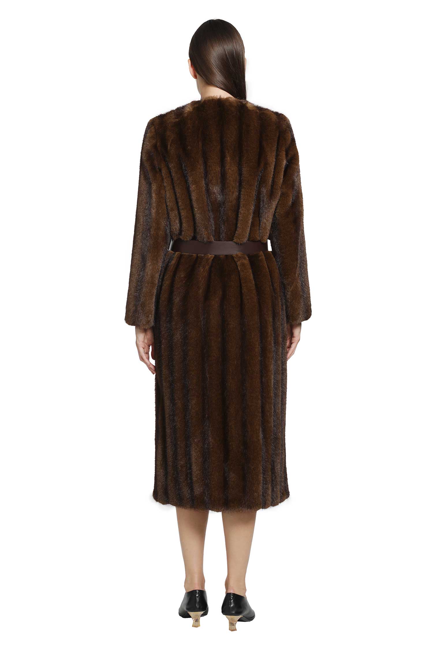 MAX MARA Fluffy-Textured Long Coat woman