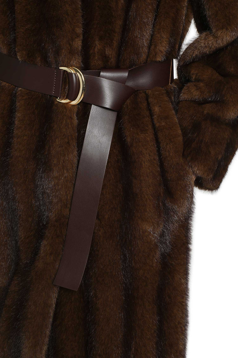MAX MARA Fluffy-Textured Long Coat woman