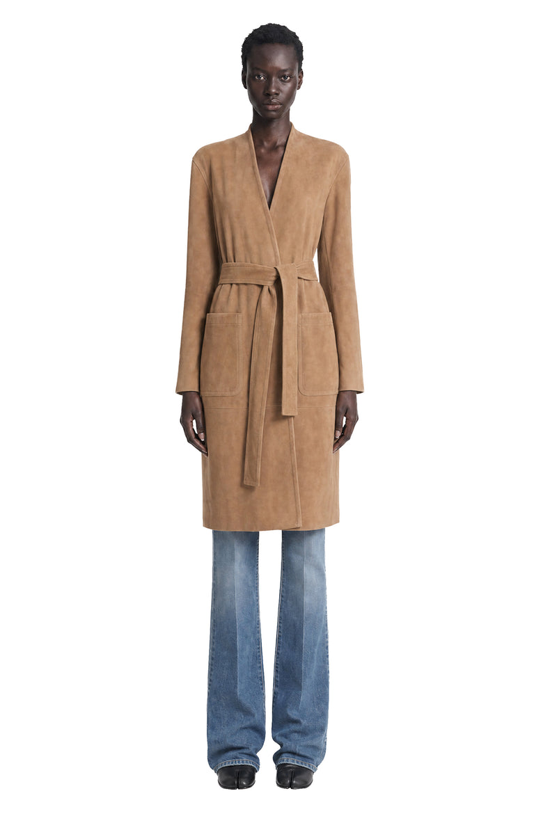 
              MAX MARA Suede Duster Coat woman
            