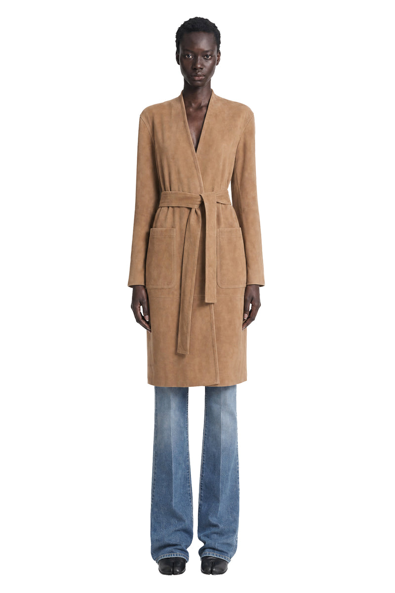 MAX MARA Suede Duster Coat woman