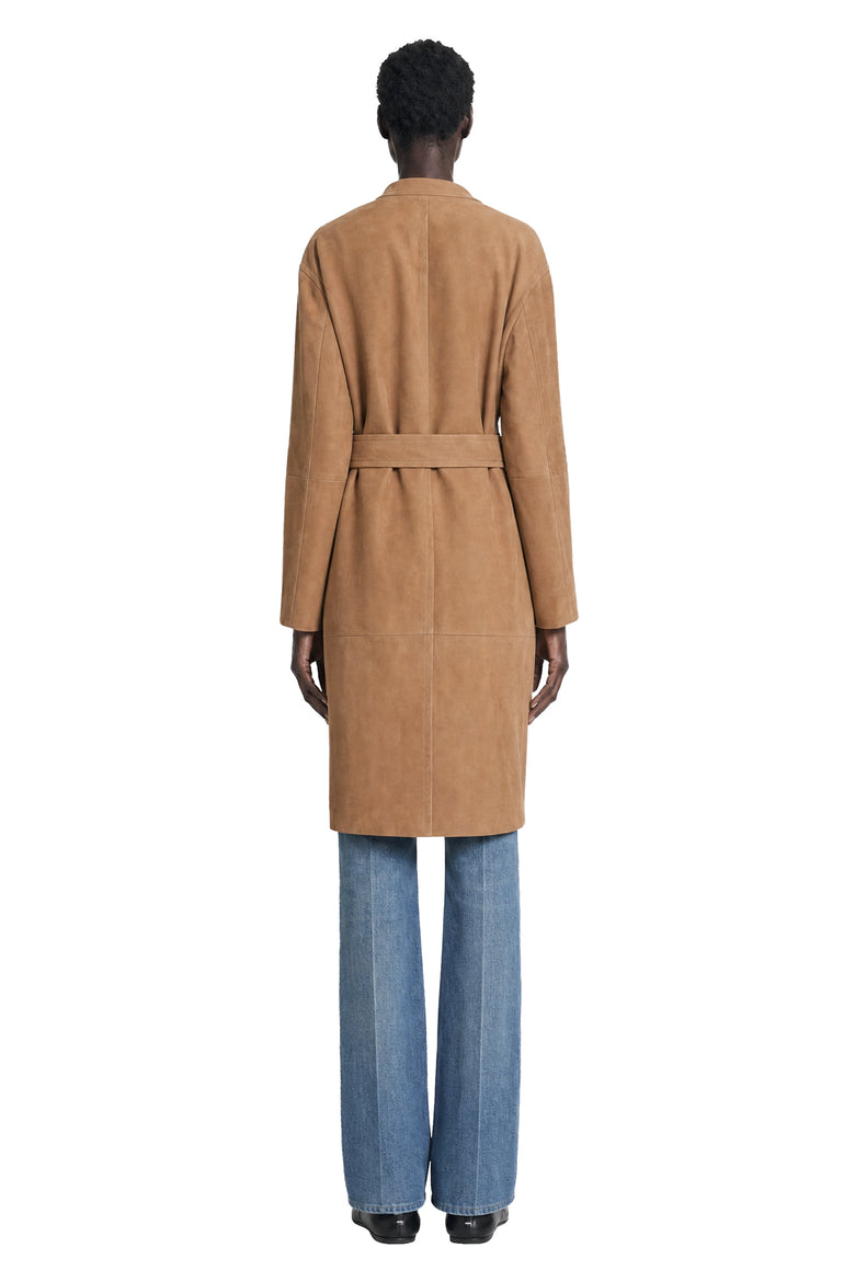MAX MARA Suede Duster Coat woman