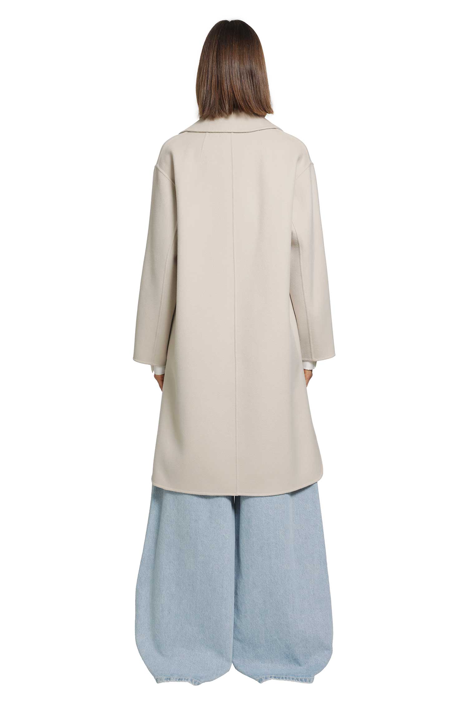 Double-breasted Wool Midi Coat