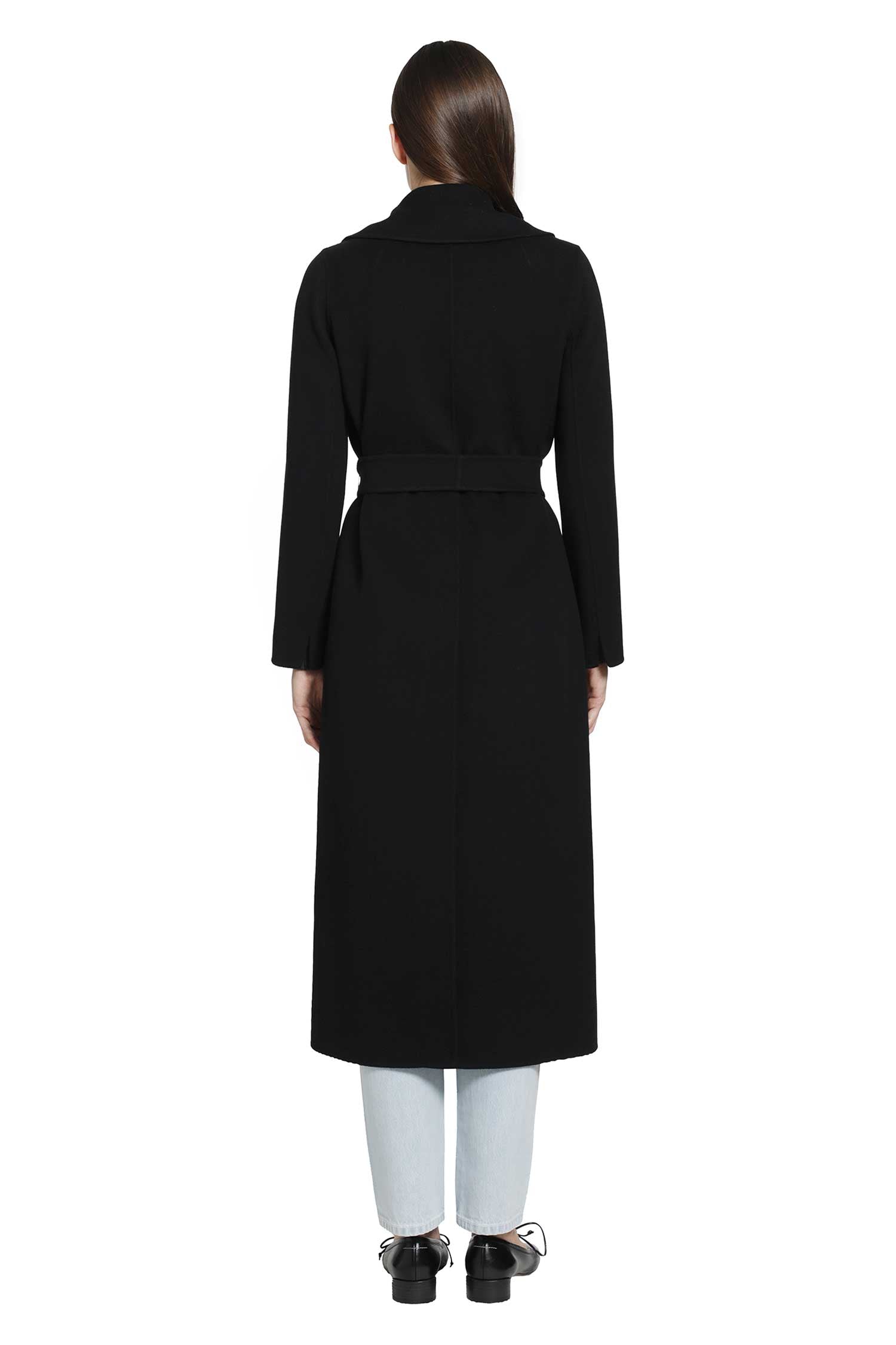 Wool Broadcloth Wrap Coat