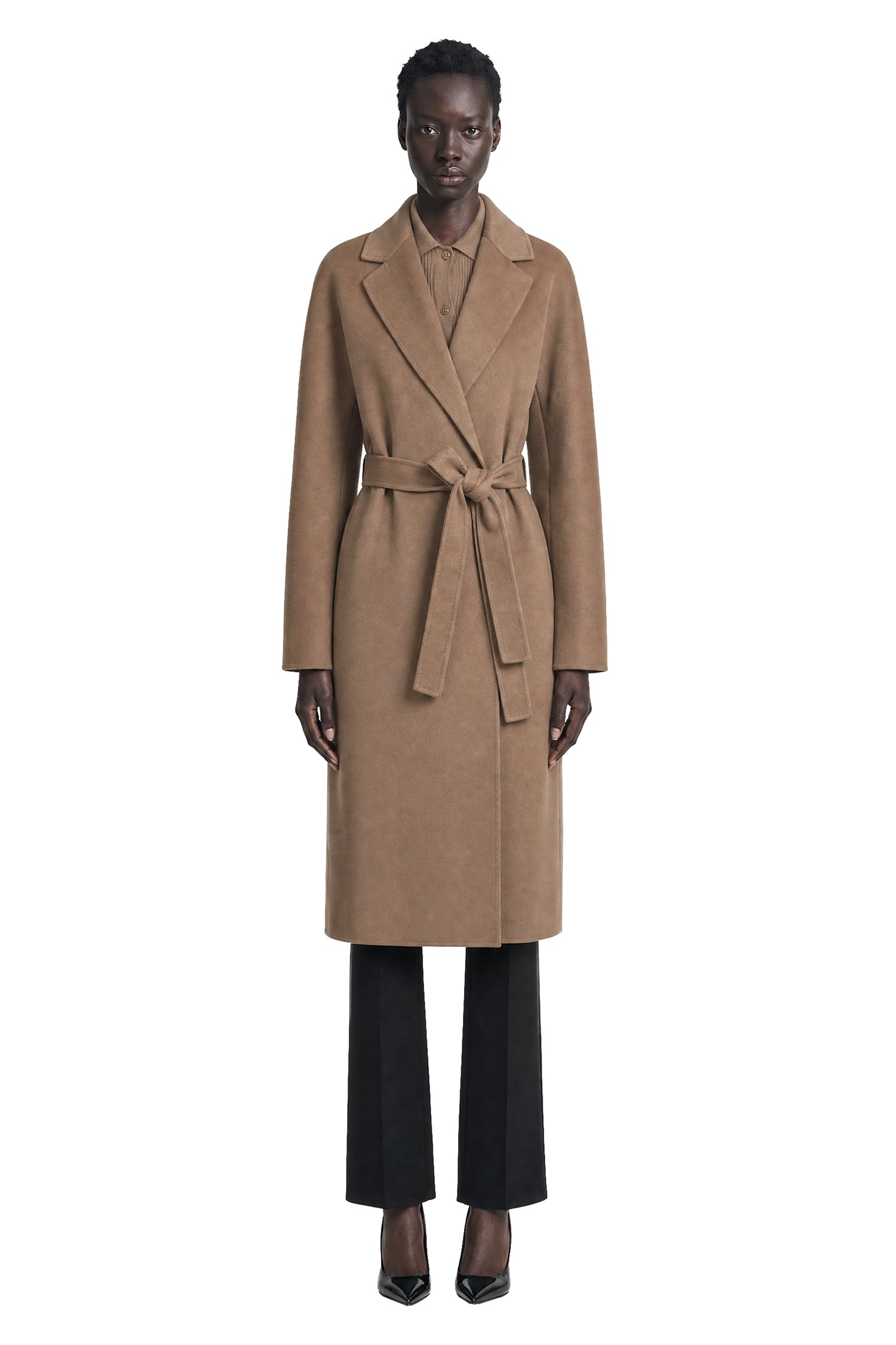 Wool Broadcloth Midi Coat