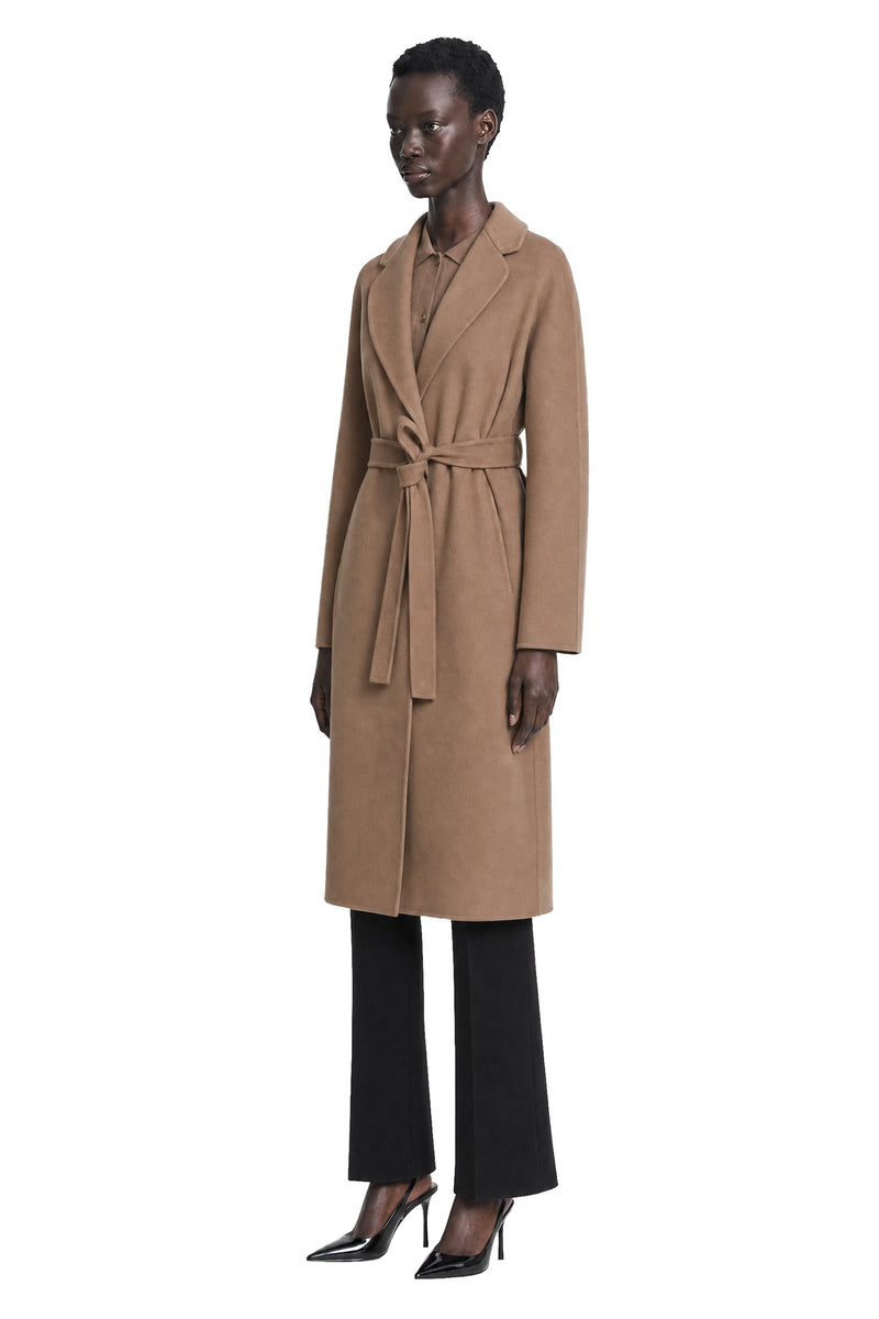S MAX MARA Wool Broadcloth Midi Coat woman