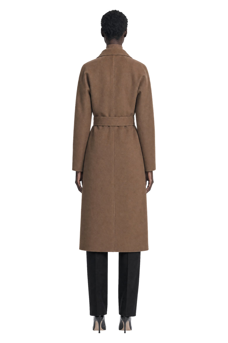 S MAX MARA Wool Broadcloth Midi Coat woman