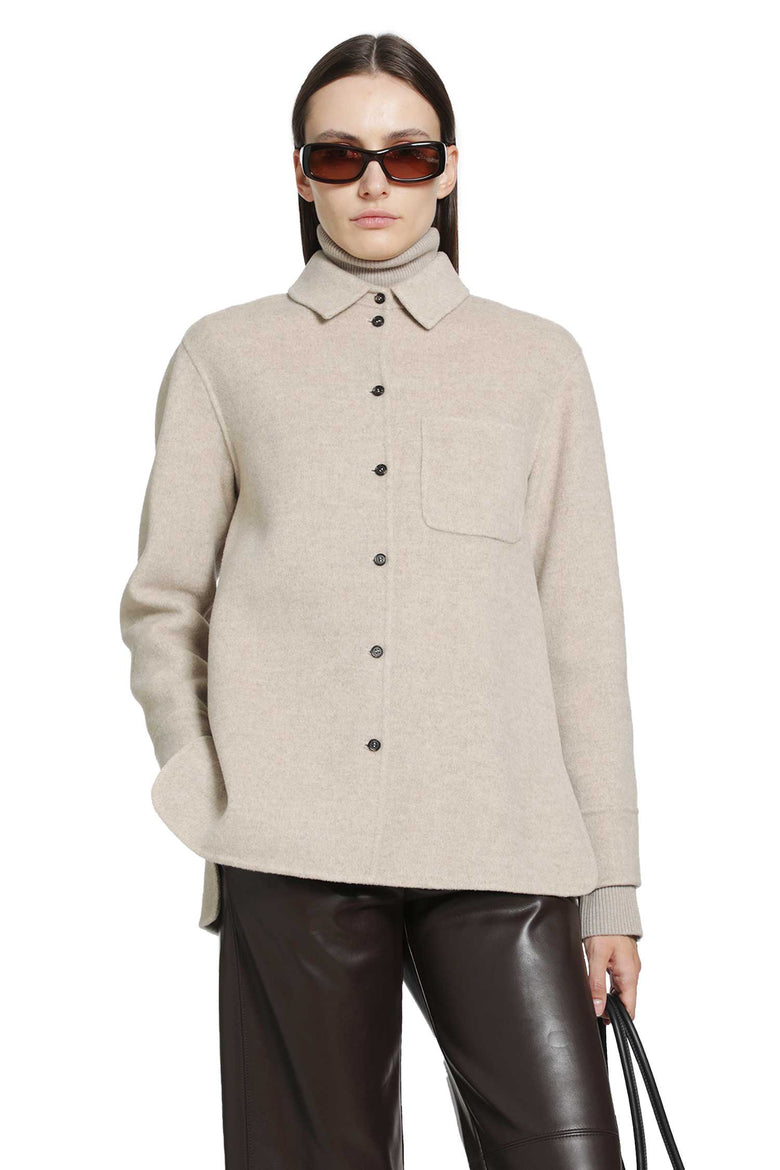 S MAX MARA Wool and Cashmere Broadcloth Jacket woman