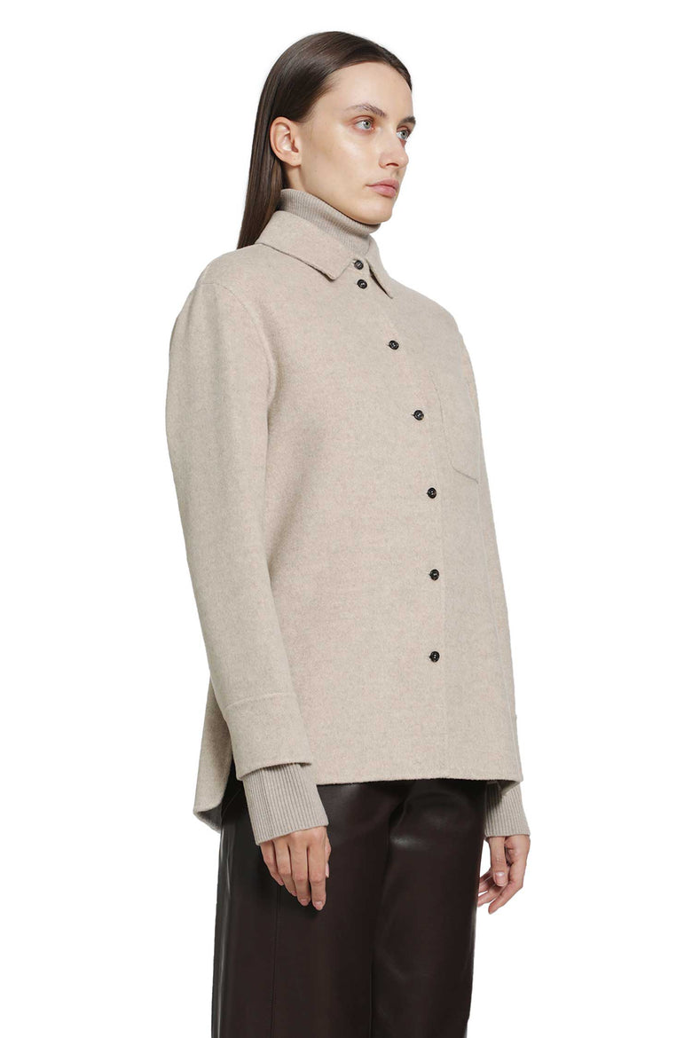 S MAX MARA Wool and Cashmere Broadcloth Jacket woman