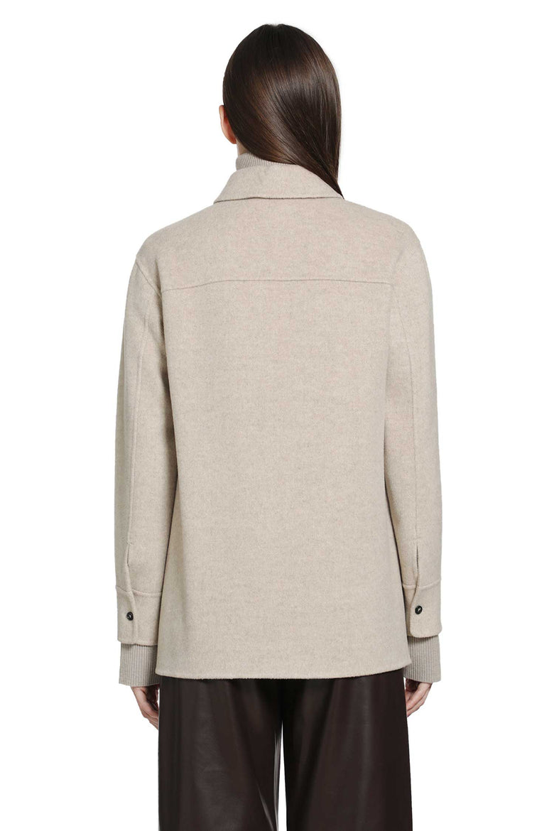 S MAX MARA Wool and Cashmere Broadcloth Jacket woman