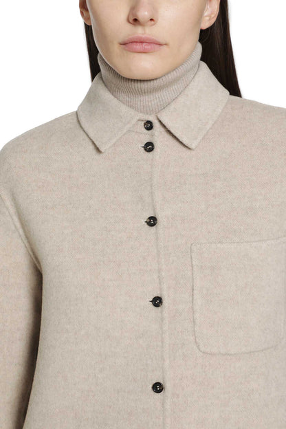 Wool and Cashmere Broadcloth Jacket