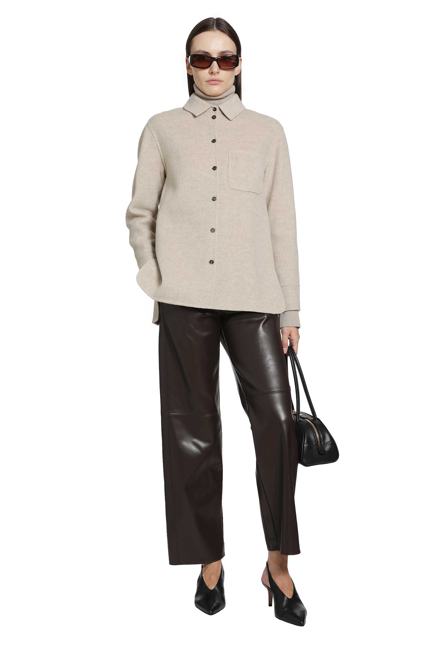 Wool and Cashmere Broadcloth Jacket