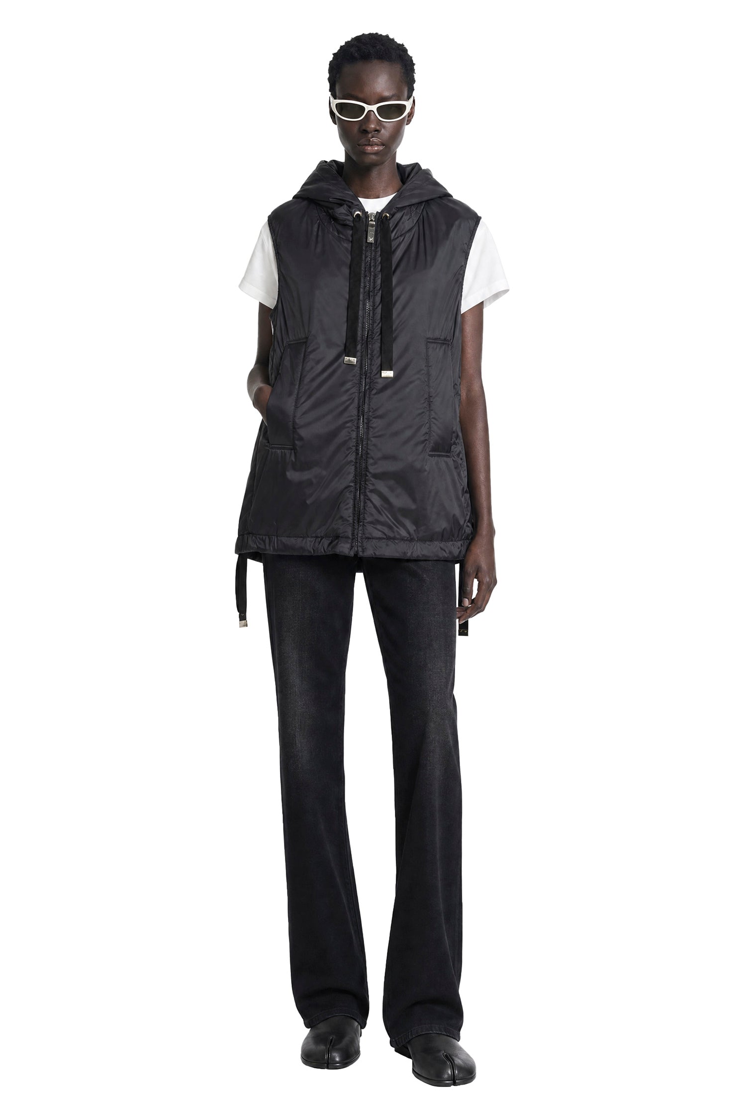 MAX MARA Padded Water-Repellent Hooded Gilet woman