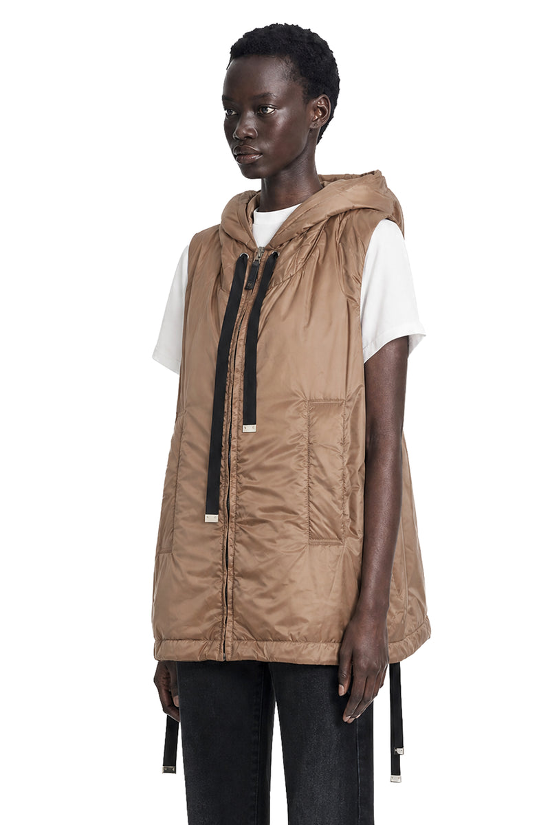 MAX MARA Padded Water-Repellent Hooded Gilet woman
