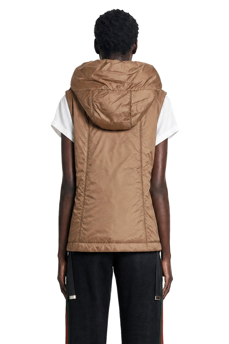 MAX MARA Padded Water-Repellent Hooded Gilet woman