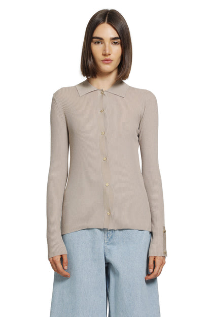 Wollen Yarn Fitted Cardigan