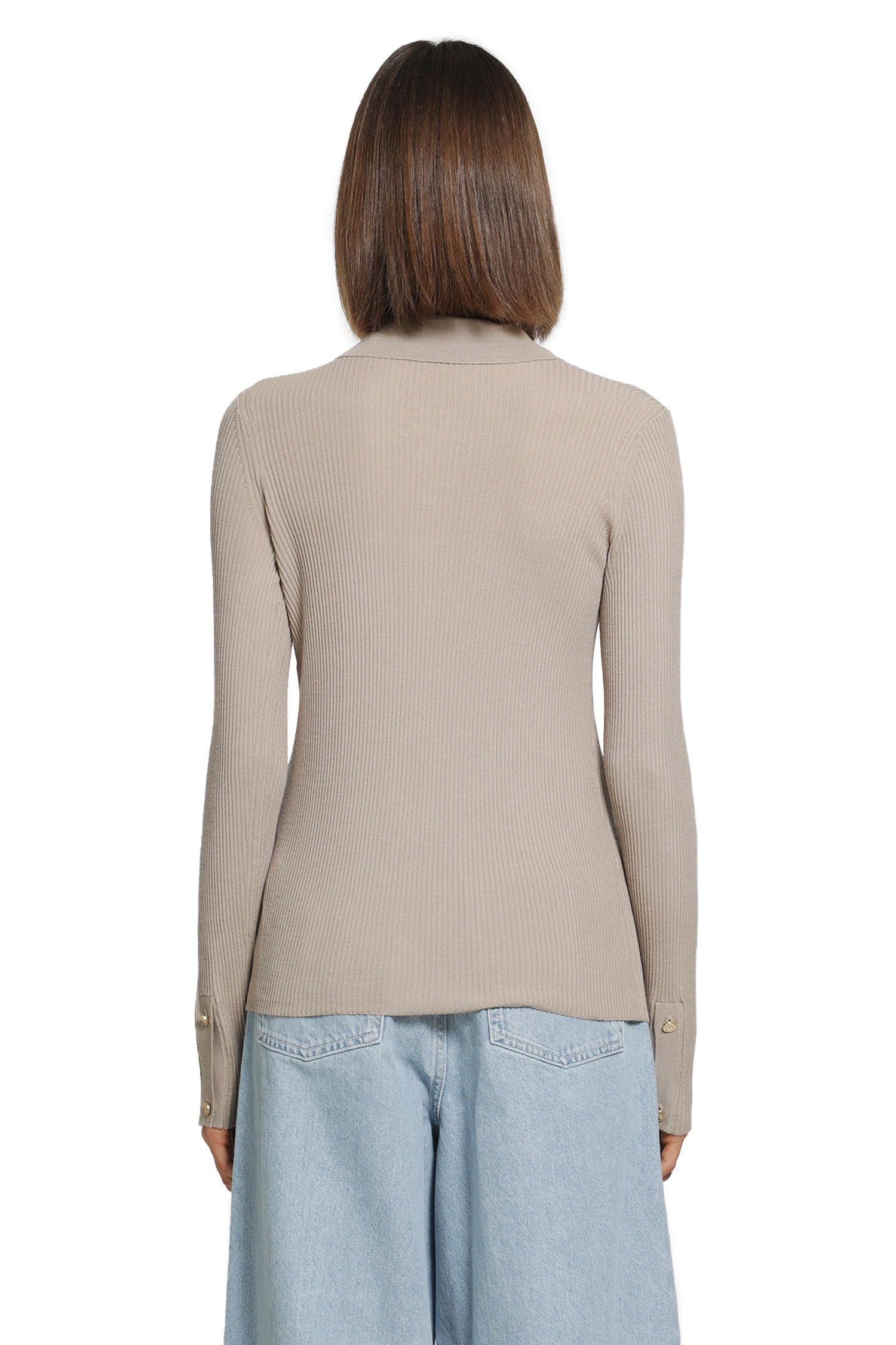 S MAX MARA Wollen Yarn Fitted Cardigan woman