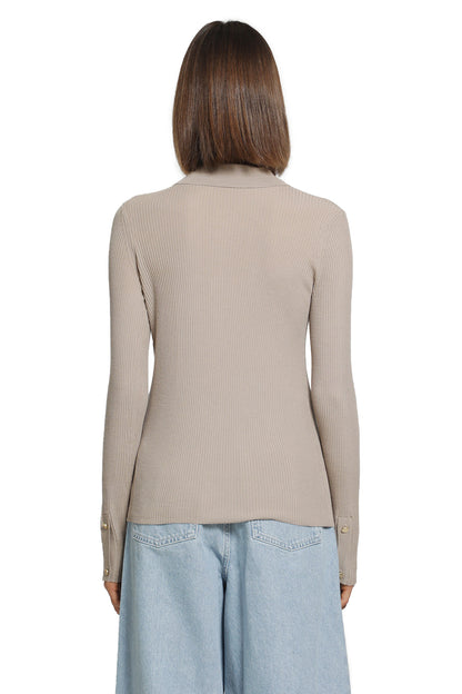 Wollen Yarn Fitted Cardigan