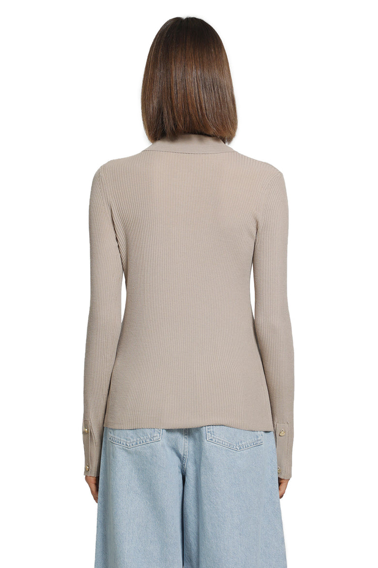 S MAX MARA Wollen Yarn Fitted Cardigan woman
